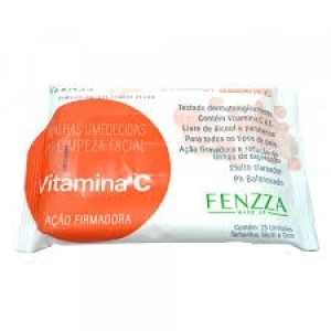 FZ51014 TOALHAS UMEDECIDAS DE LIMPEZA FACIAL VIT C FENZZA