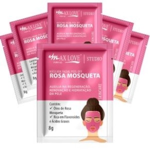 MFPRM MÁSCARA FACIAL PEEL OFF ROSA MOSQUETA MAX LOVE C/60
