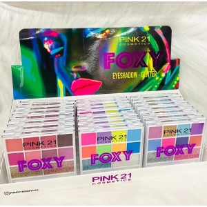 CS2977 PALETA DE SOMBRAS+GLITTER FOXY PINK 21 C/24