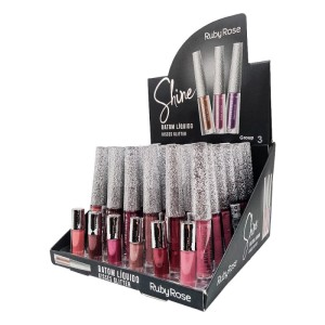 HB-8223 BATOM LIQUIDO KISSES GLITTER RUBYROSE C/36